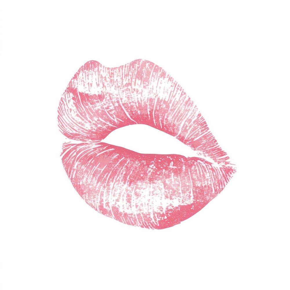 Kiss mark cosmetics lipstick imprint.