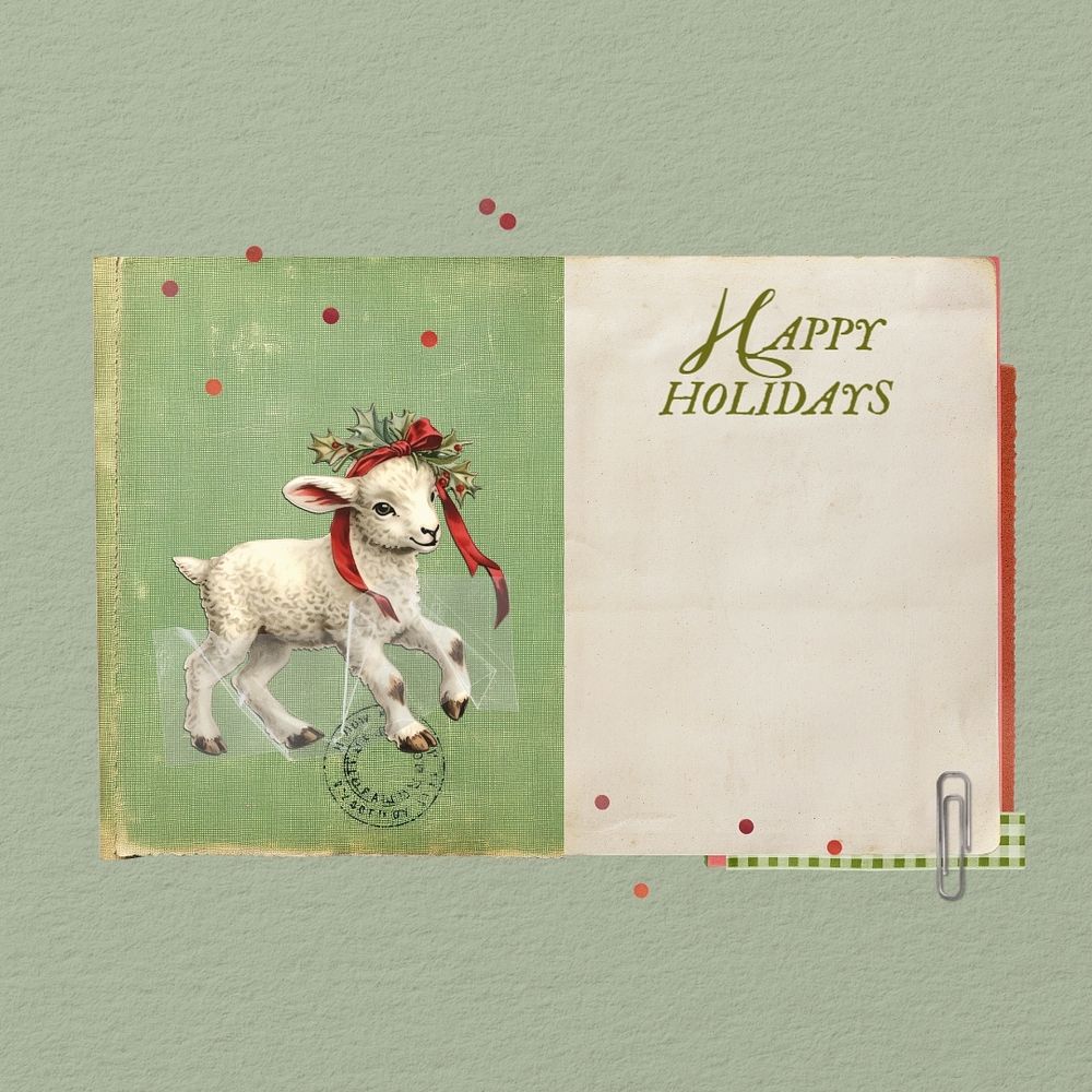 Happy holidays, holiday greeting card