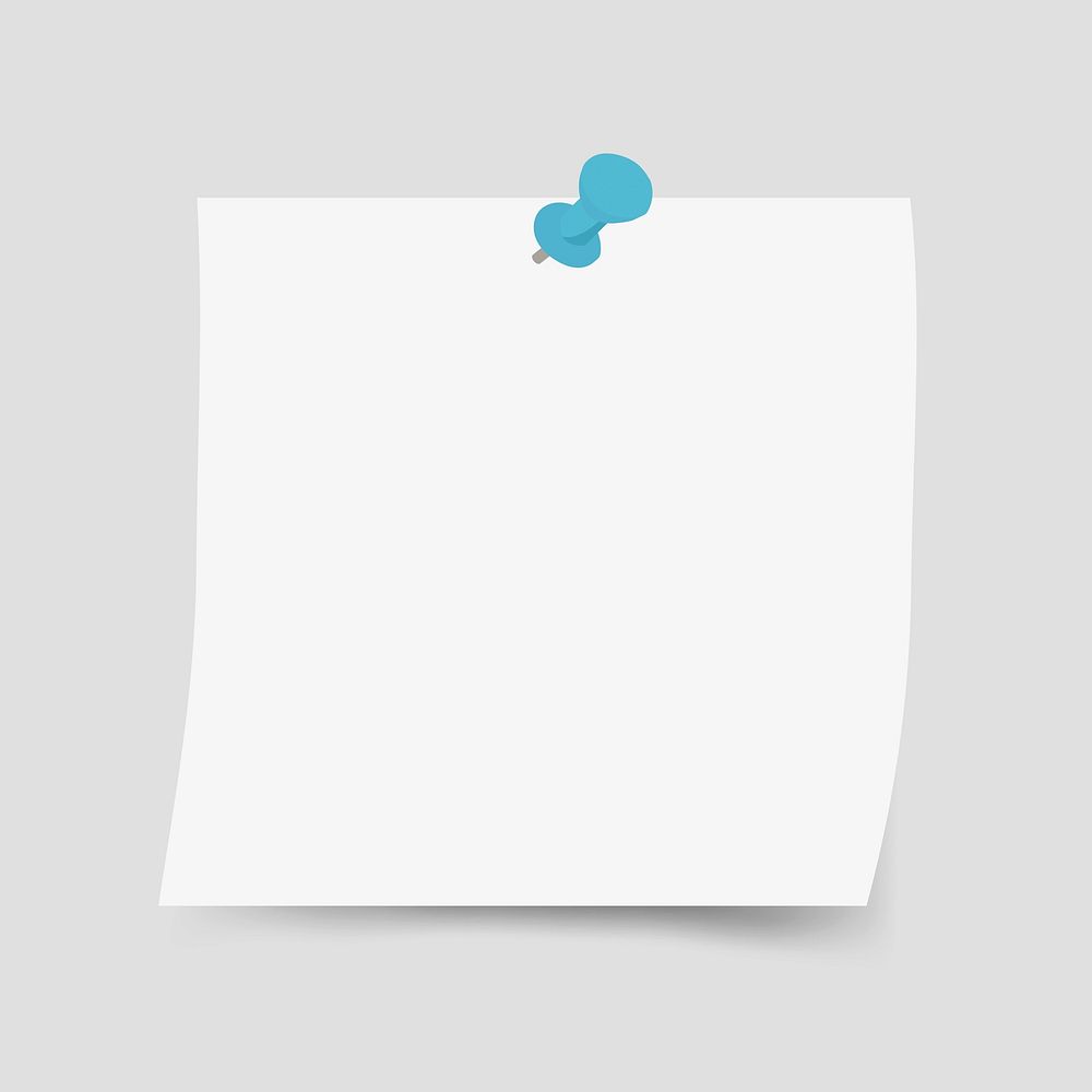 Sticky note with copy space vector