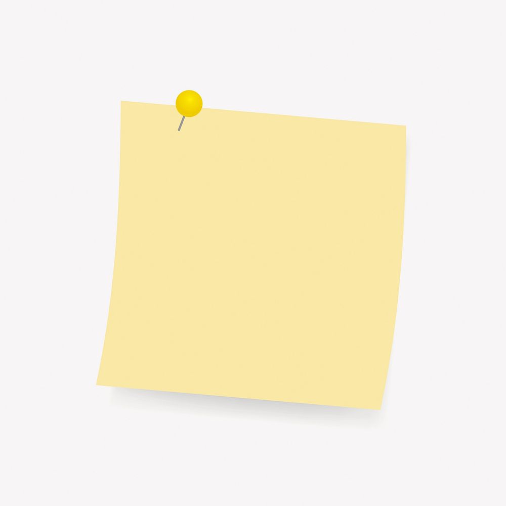 Colorful paper sticky note vector