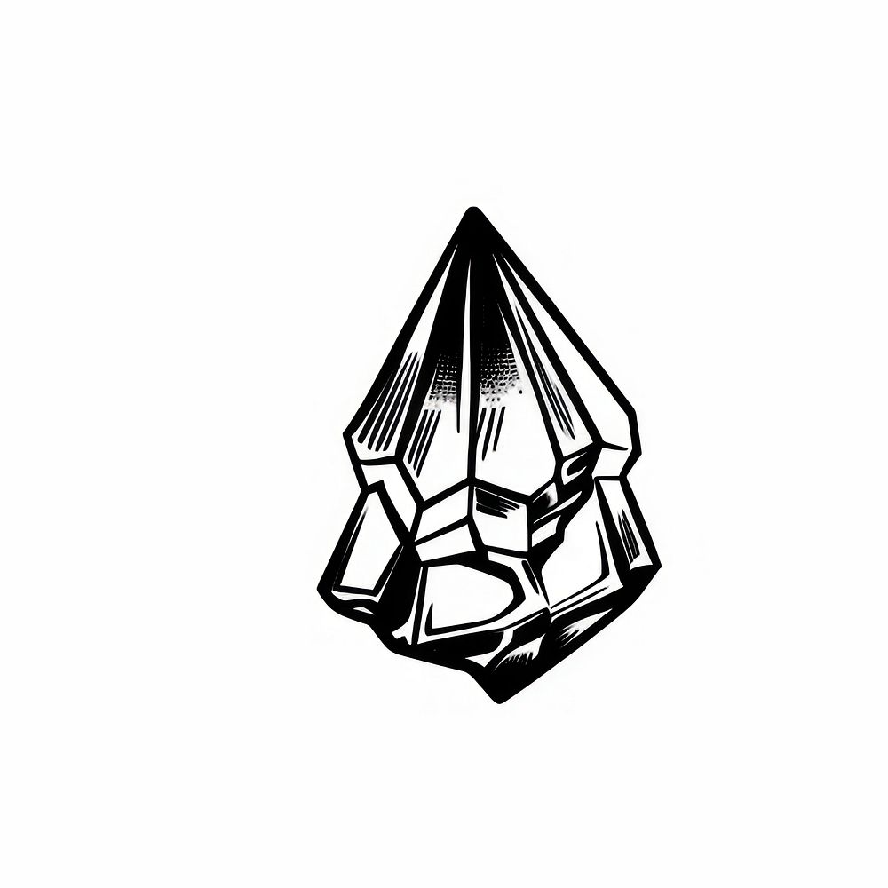 Diamond crystal art illustration.