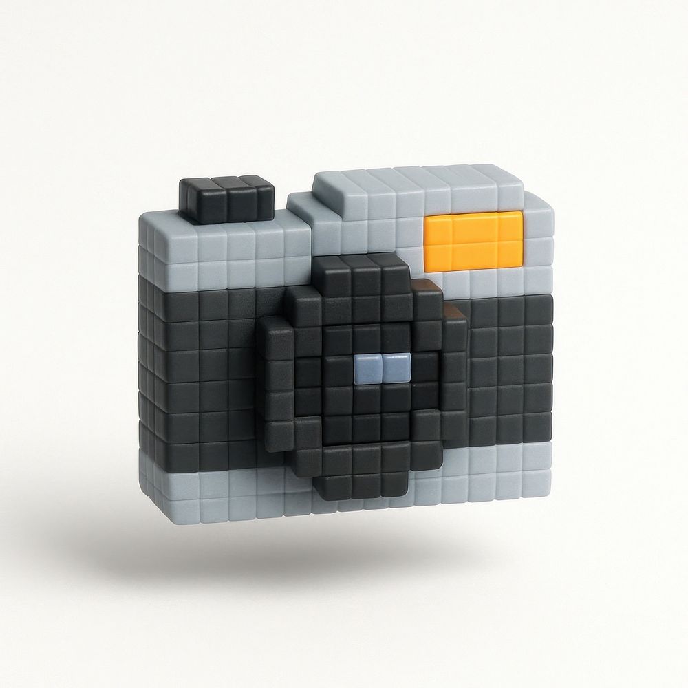 Pixelated camera illustration design. | Free Photo Illustration - rawpixel