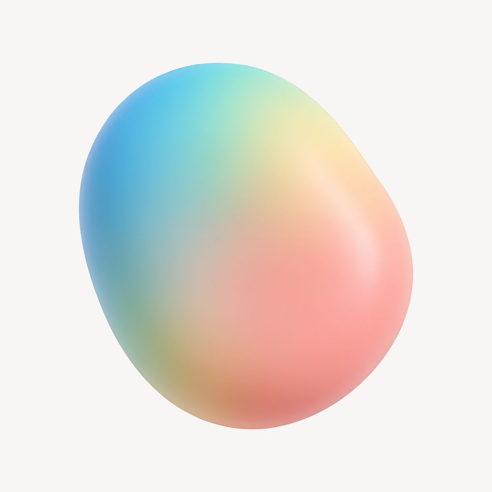Colorful abstract gradient shape | Free Photo Illustration - rawpixel