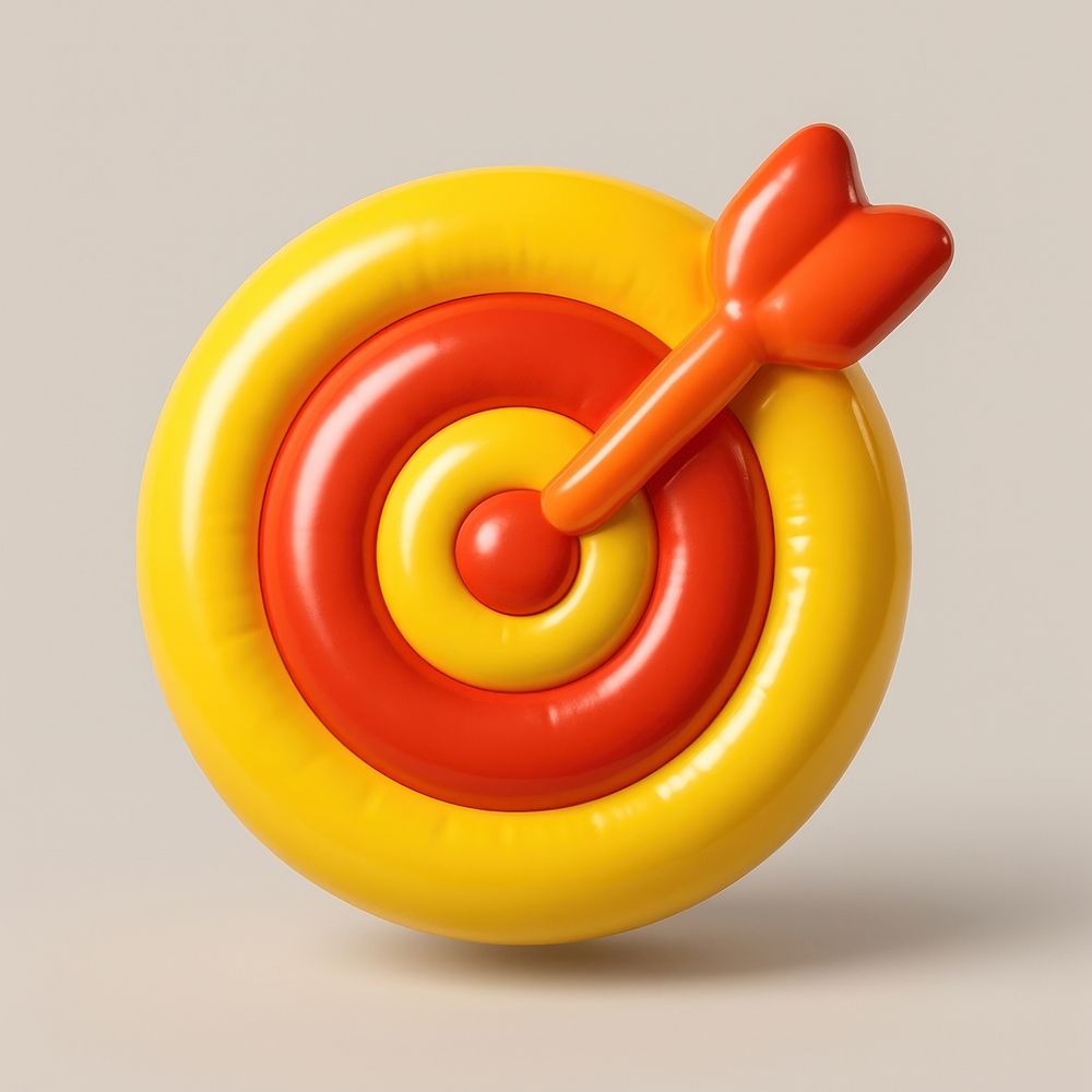 Colorful inflatable target illustration. | Free Photo Illustration ...