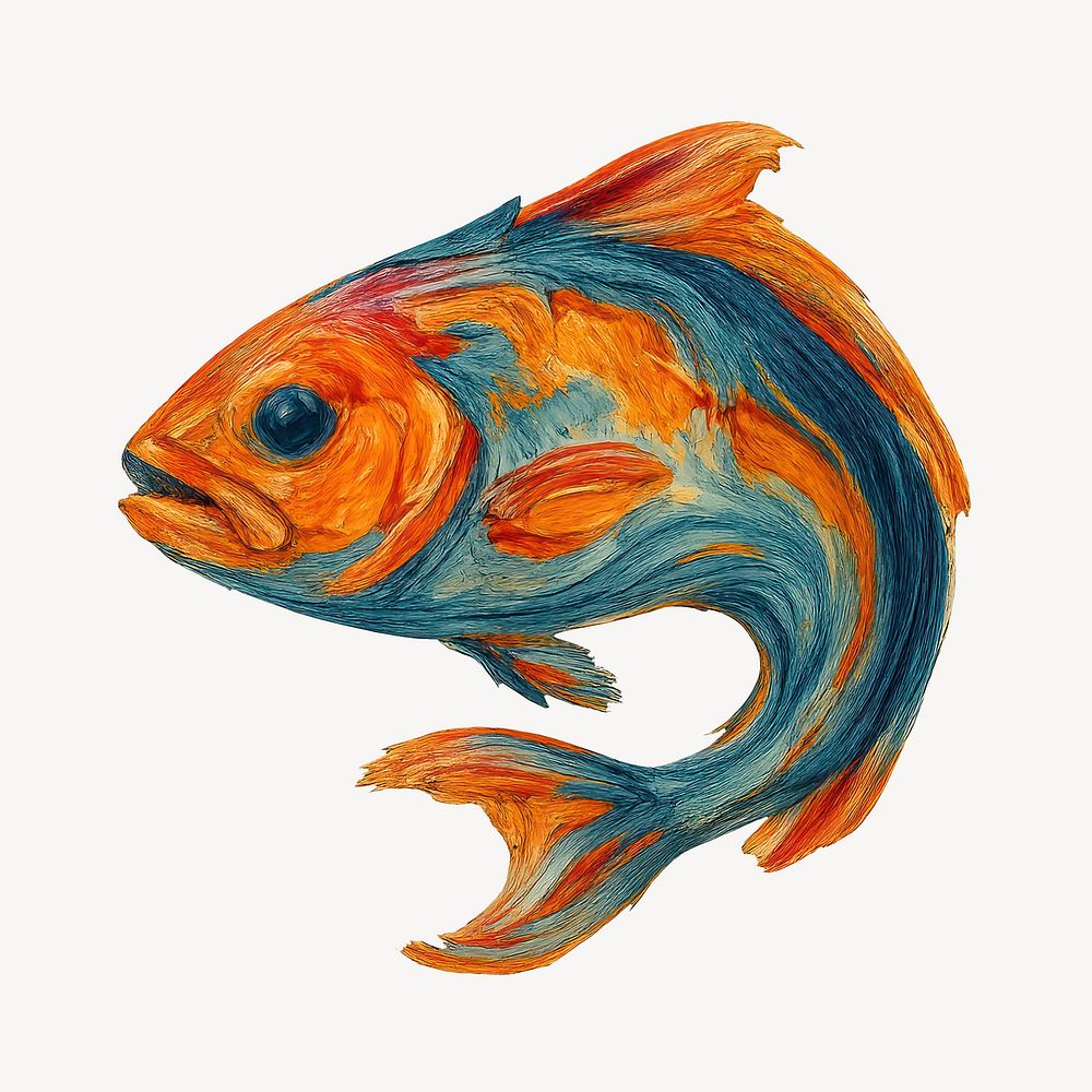 Vibrant fish illustration art | Free Photo Illustration - rawpixel