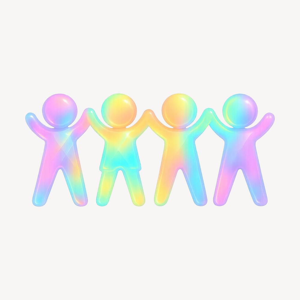 Colorful unity symbol figures | Free Photo Illustration - rawpixel