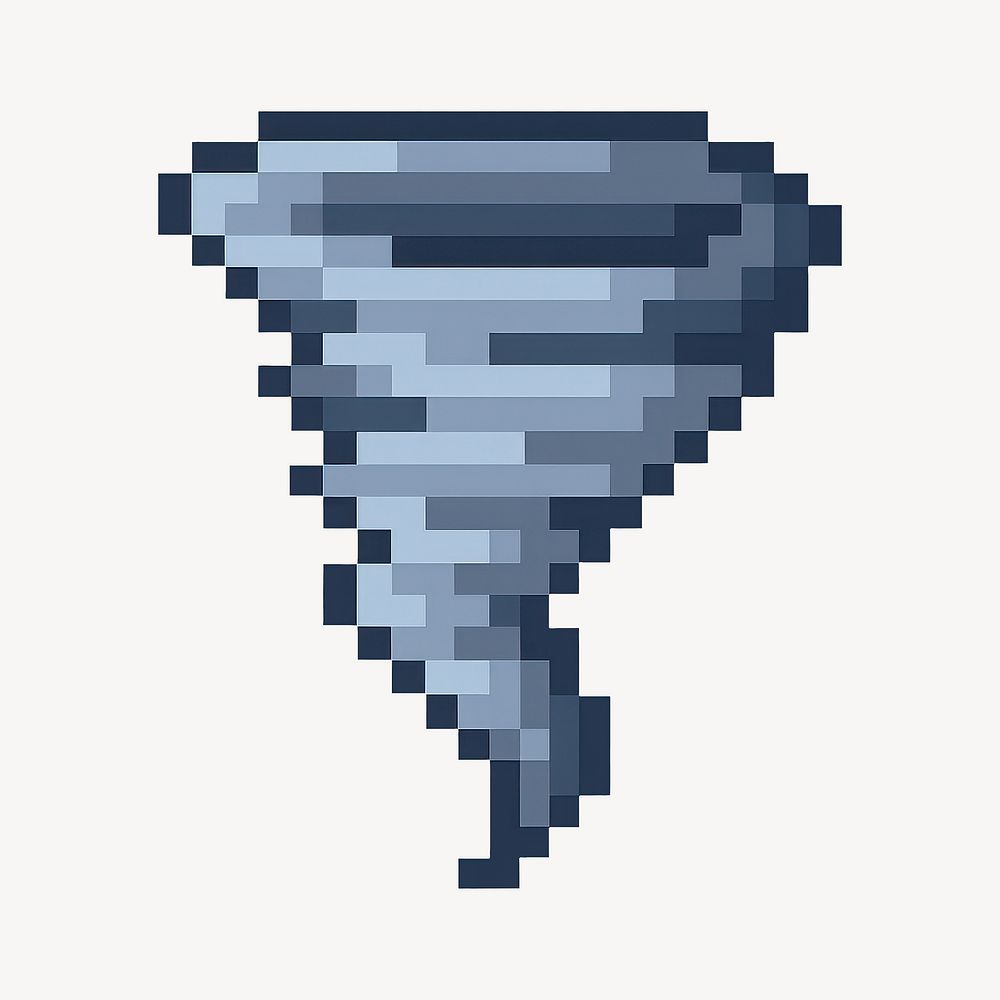 Pixelated tornado in grayscale design | Free Photo Illustration - rawpixel
