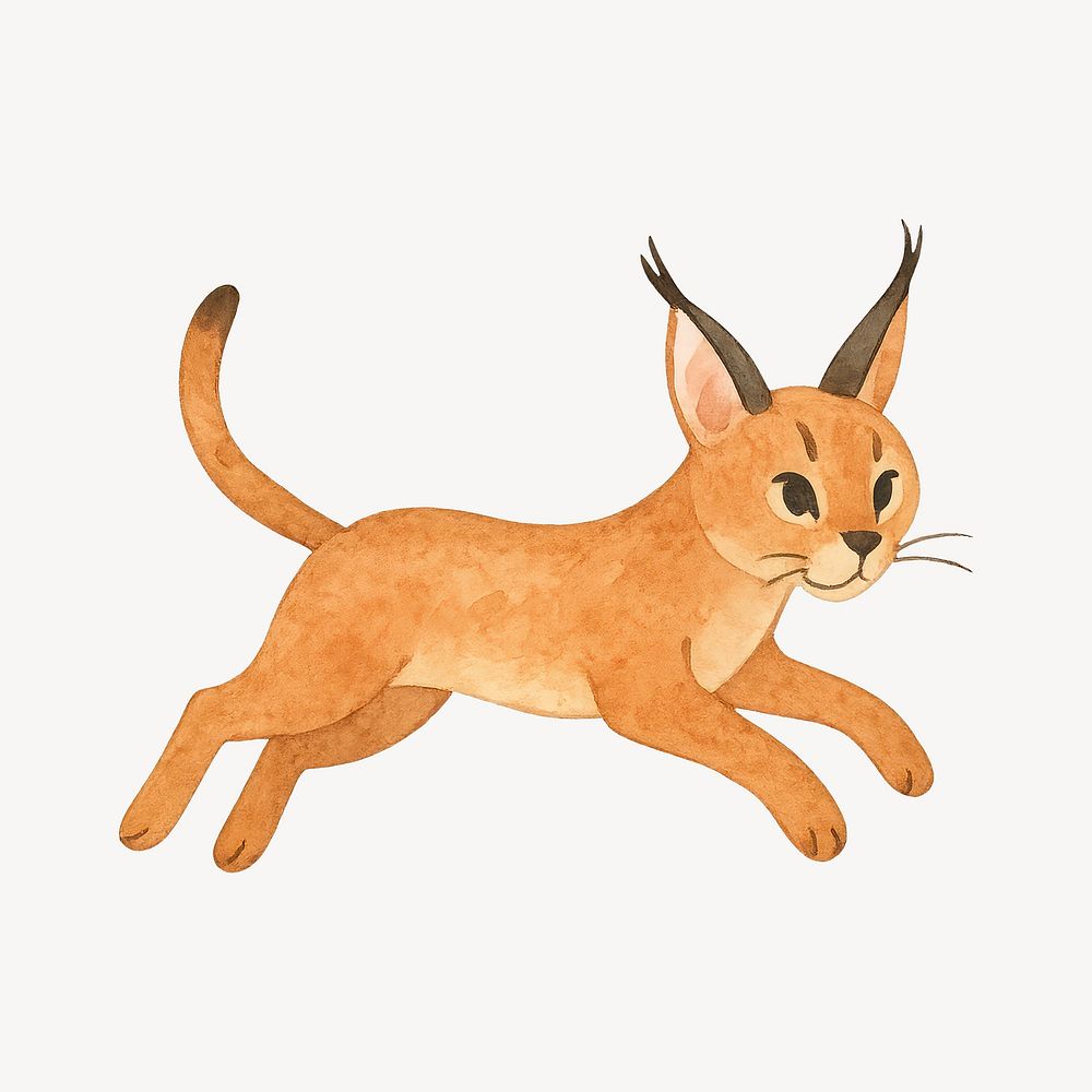 A Cute Playful Caracal Wild Cat Images | Free Photos, PNG Stickers,  Wallpapers \u0026 Backgrounds - rawpixel, image size:1000x1000