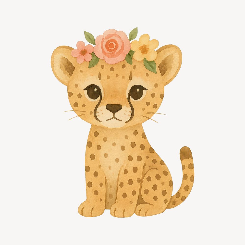 Baby Cheetah Drawing Images | Free Photos, PNG Stickers, Wallpapers \u0026  Backgrounds - rawpixel, image size:1000x1000