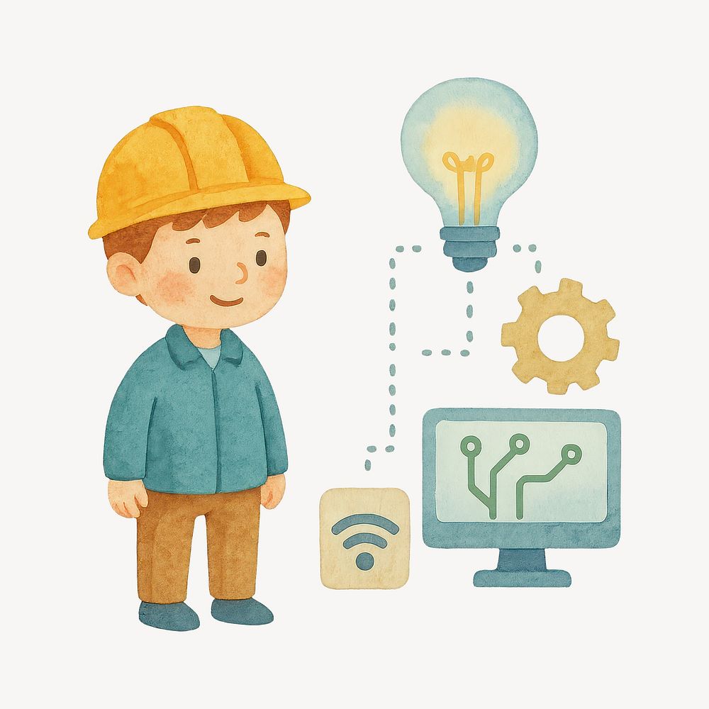 Engineer innovation technology concept illustration | Free Photo ...