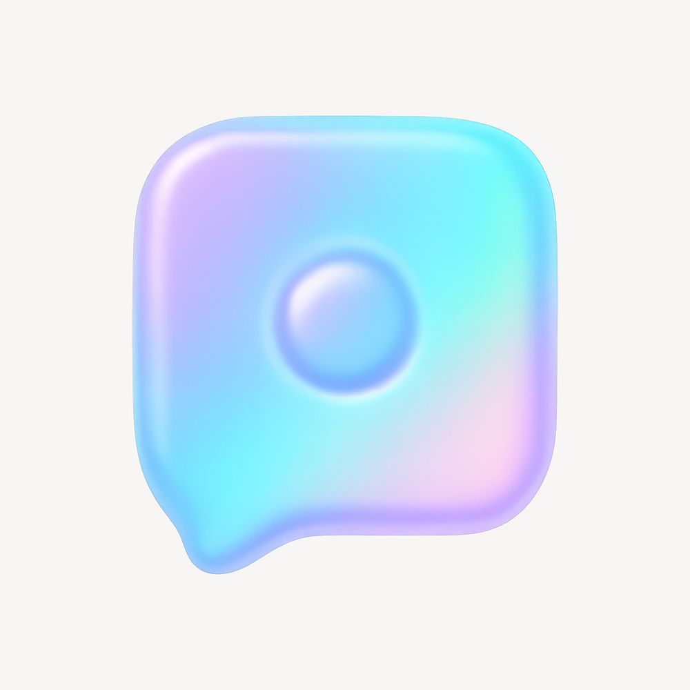Gradient chat bubble icon | Free Photo Illustration - rawpixel