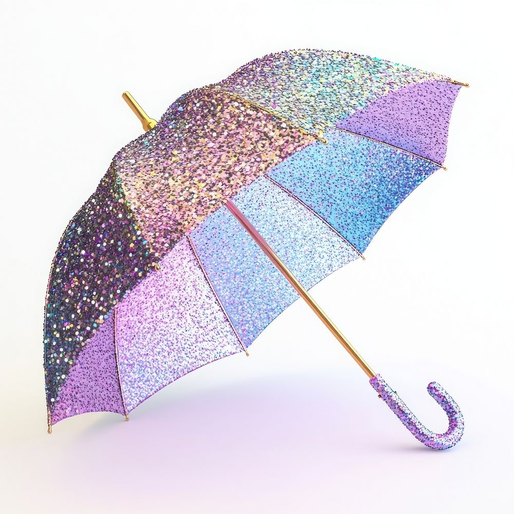 Umbrella glitter multicolor protection. | Free Photo Illustration ...