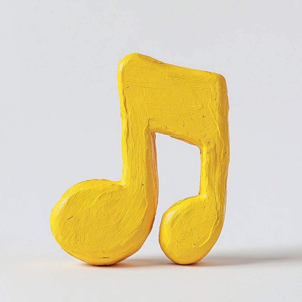 Yellow music note symbol text | Free Photo Illustration - rawpixel