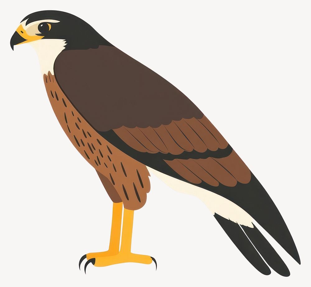 Hawk illustration bird art vector