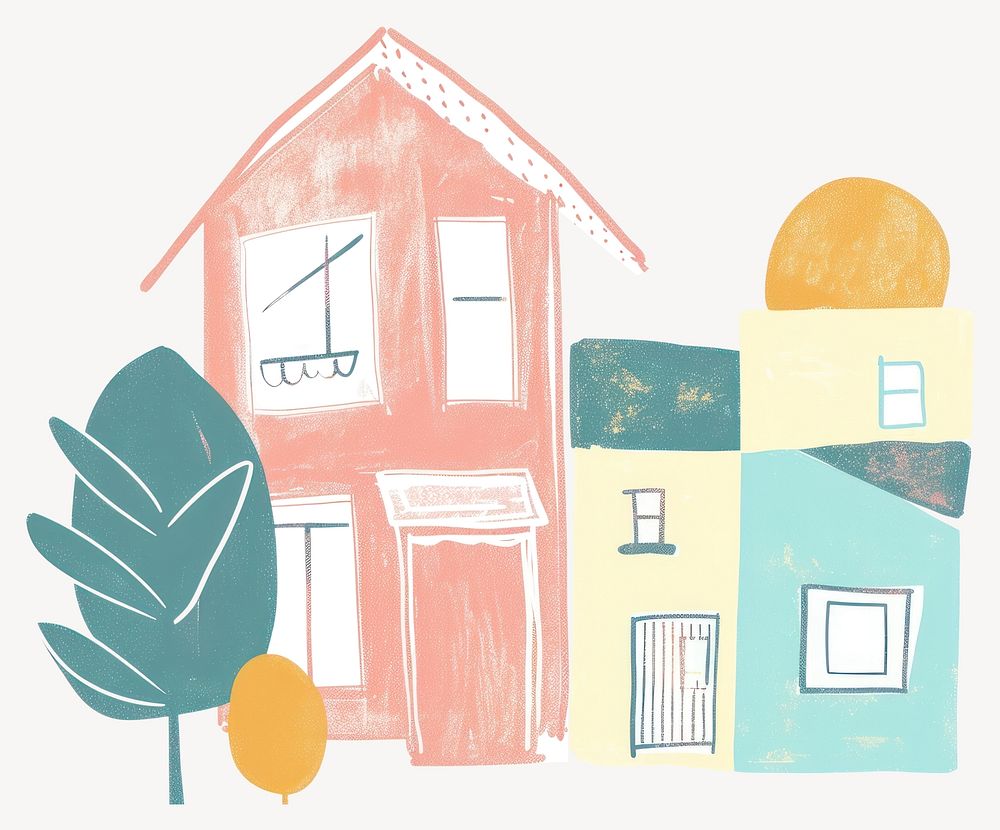 Home painting drawing sketch  vector