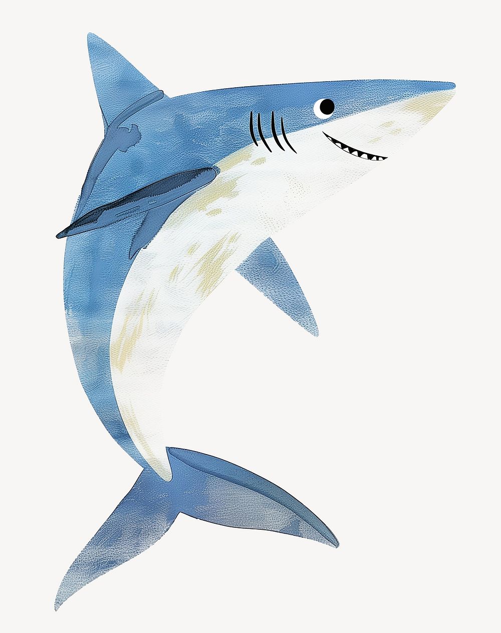 Cute shark animal illustration vector