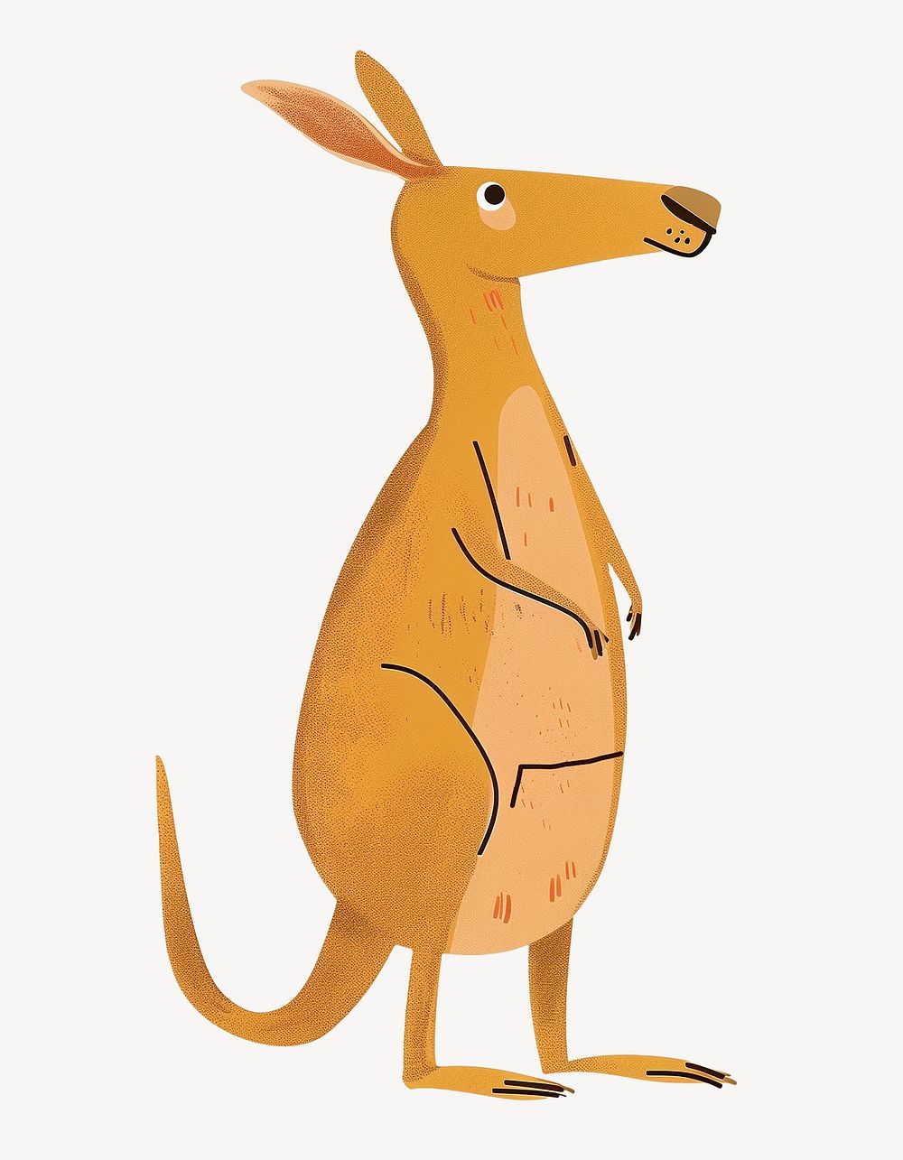 Cute kangaroo animal illustration vector