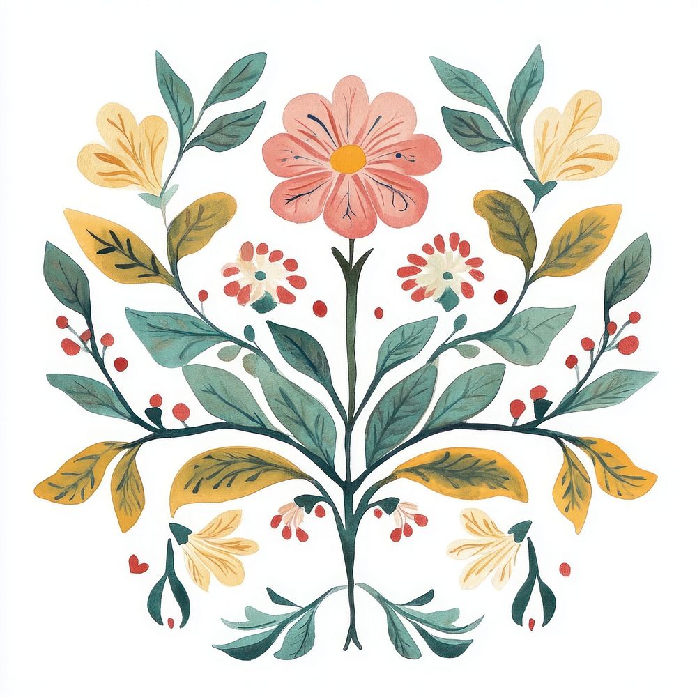 Maxican folk art pattern illustration | Free Photo Illustration - rawpixel
