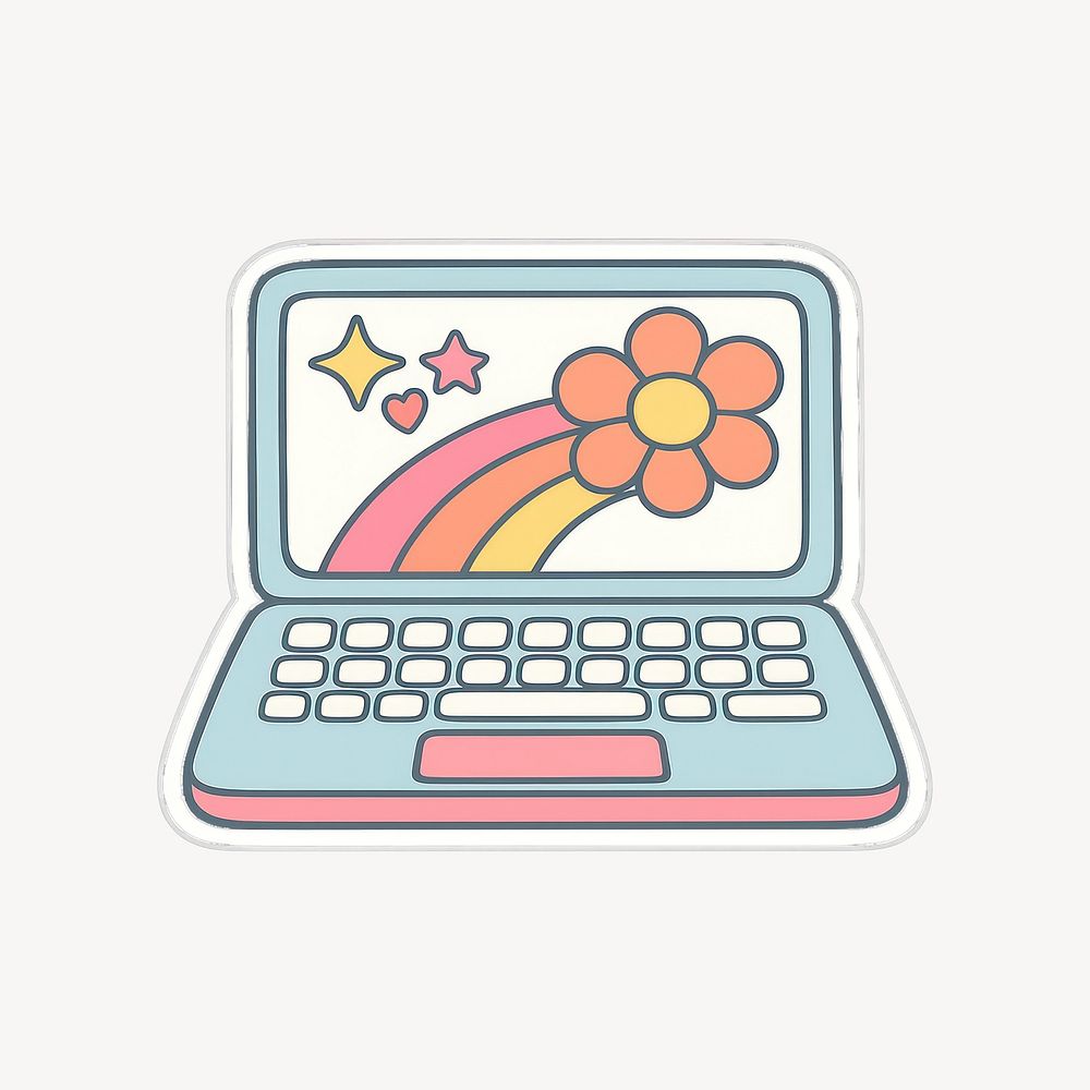 Laptop+stickers Design Texture Images | Free Photos, PNG Stickers ...