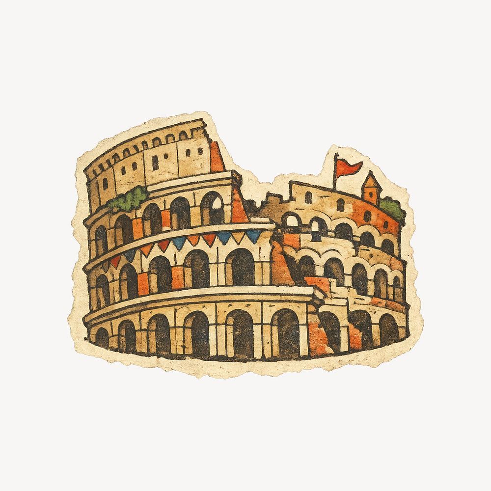 Ancient Rome Drawing Building Images | Free Photos, PNG Stickers ...