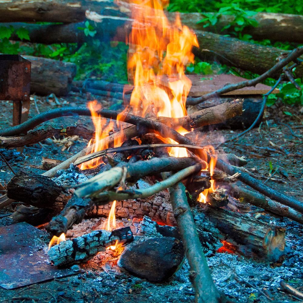 Campfire. Original public domain image from Flickr