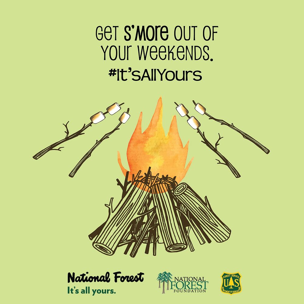 Itsallyours campaign image. Credit: US Forest Service. Original public domain image from Flickr