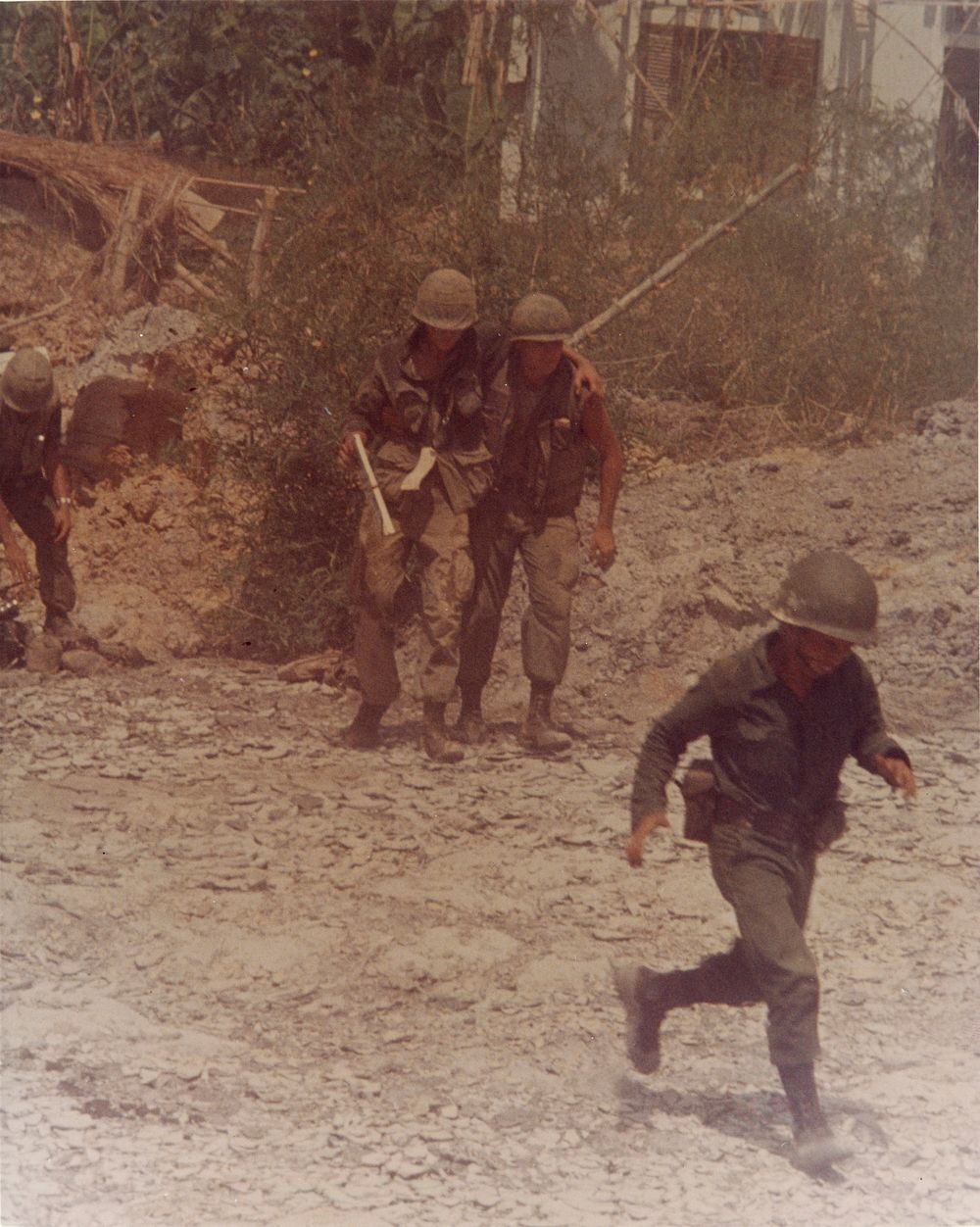 South Vietnam - Help begins at the scene of the fighting.