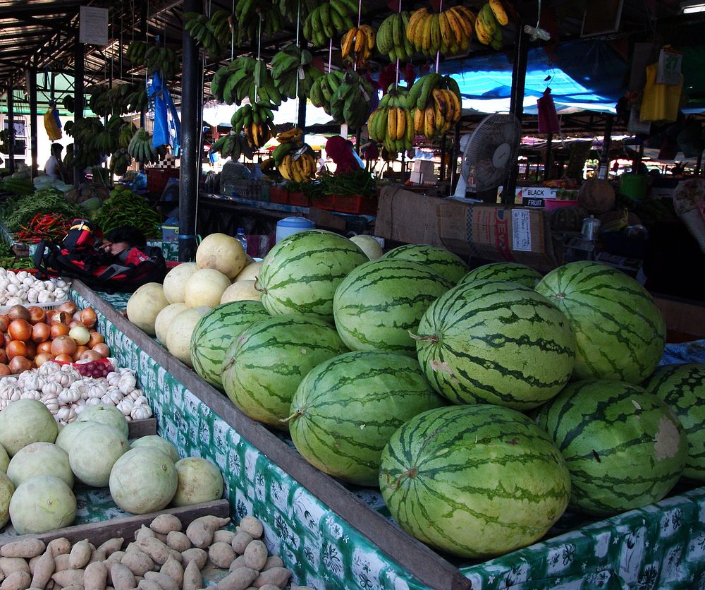 Local produce Market. Original public domain image from Flickr
