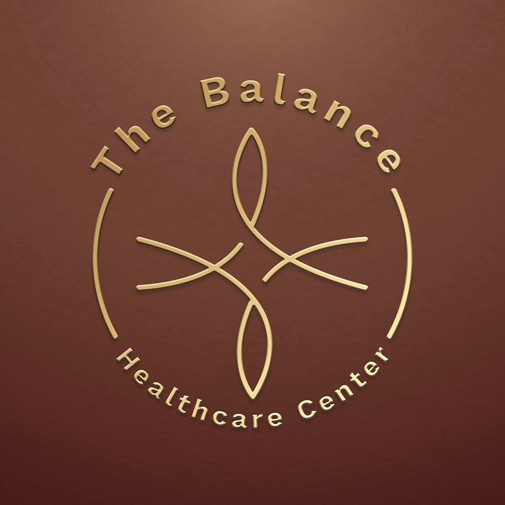 Life balance logo template psd for health and wellness