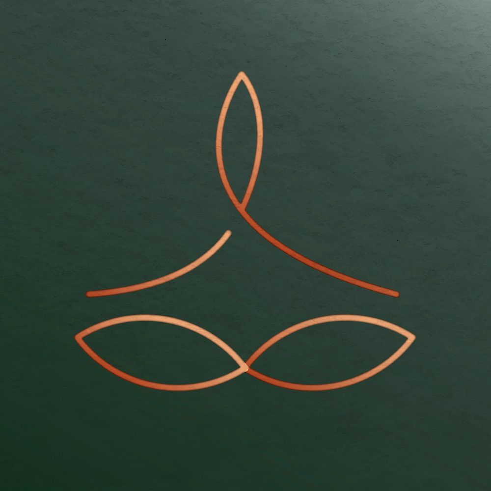 Luxury meditation psd logo for health and wellness