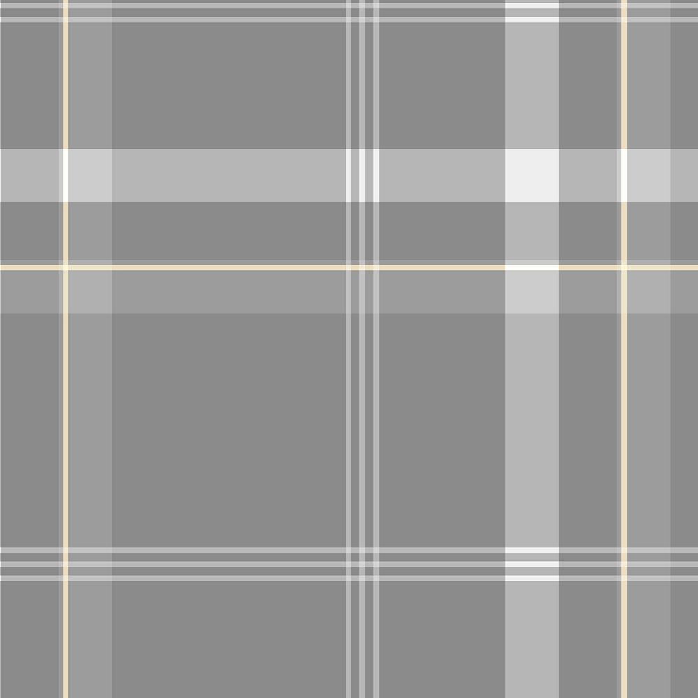 Seamless plaid background, gray checkered pattern design vector