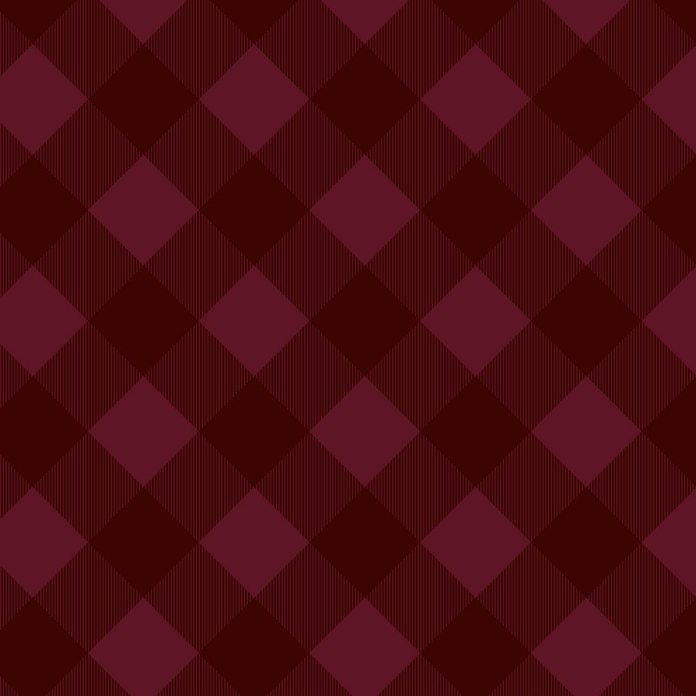 Seamless plaid background, red checkered pattern design vector