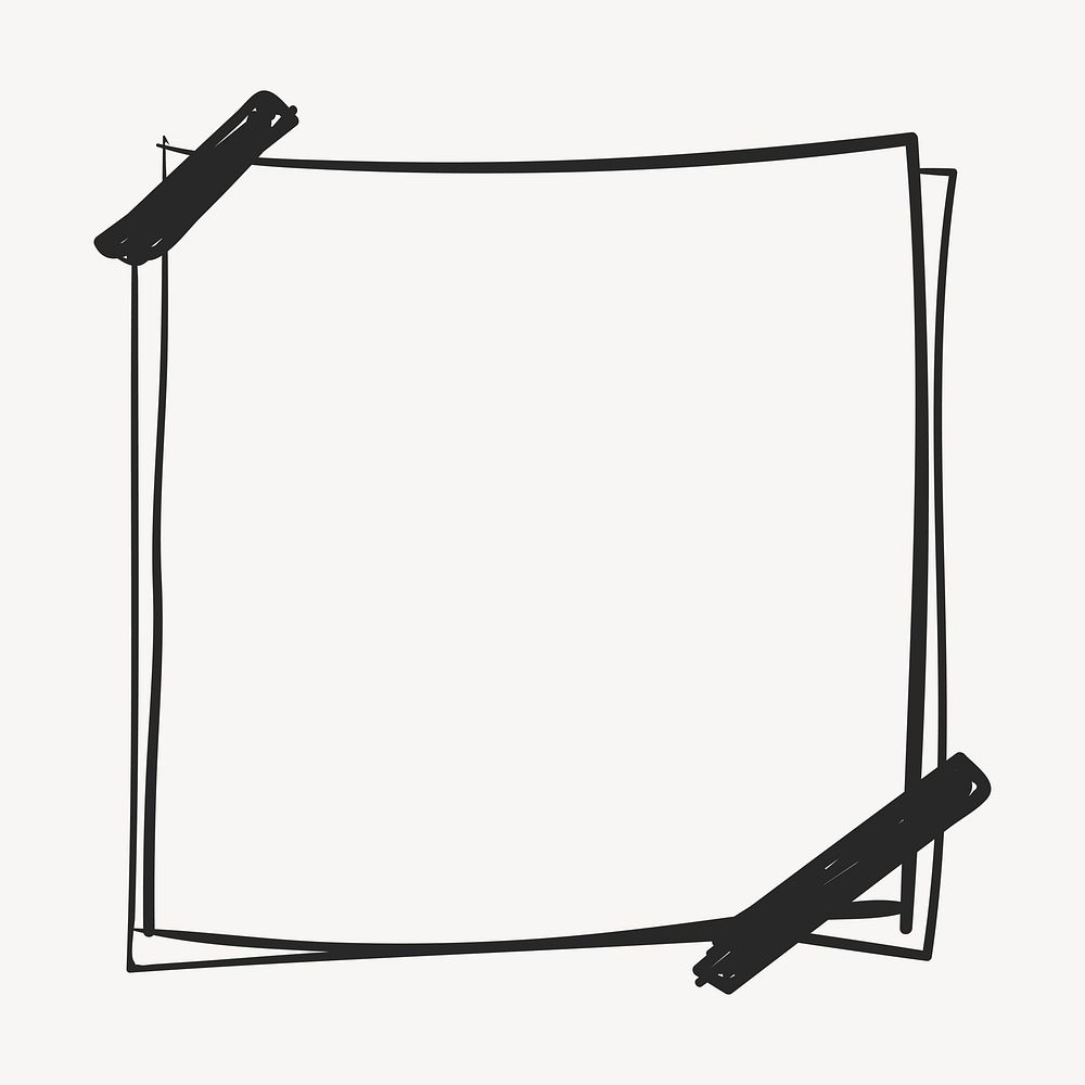 Blank notepaper taped on wall vector