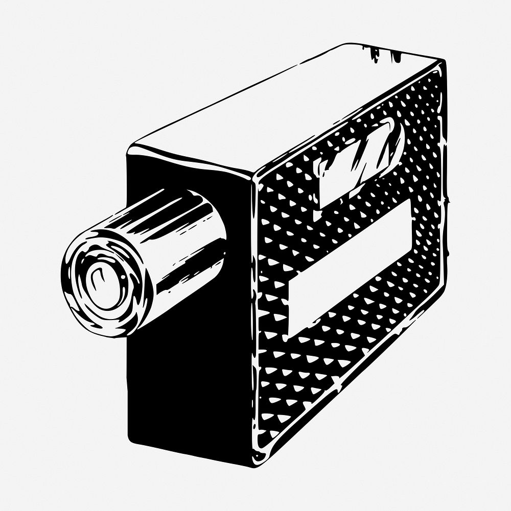 Televiewer drawing, object geological tool illustration. Free public domain CC0 image.