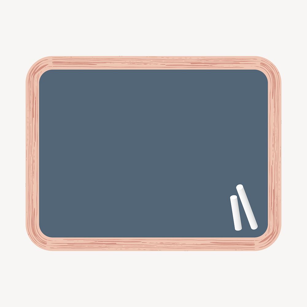 Chalkboard clipart, school equipment illustration. Free public domain CC0 image.