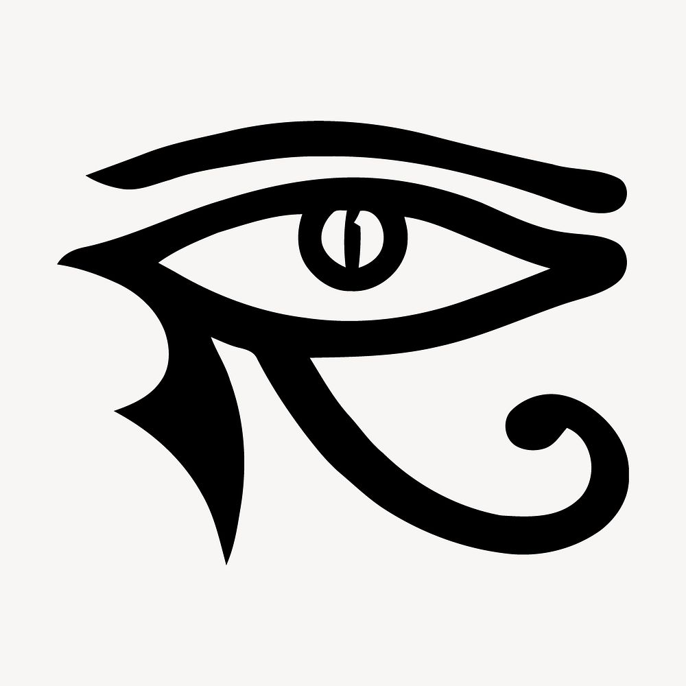 Tribal eye tattoo clipart, abstract illustration psd. Free public domain CC0 image.