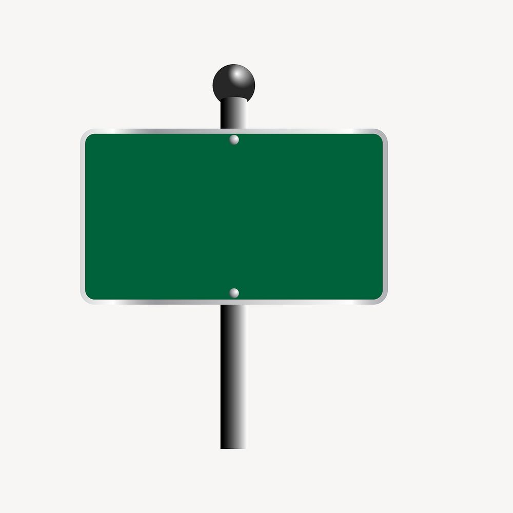 Street sign frame clipart, green illustration psd. Free public domain CC0 image.