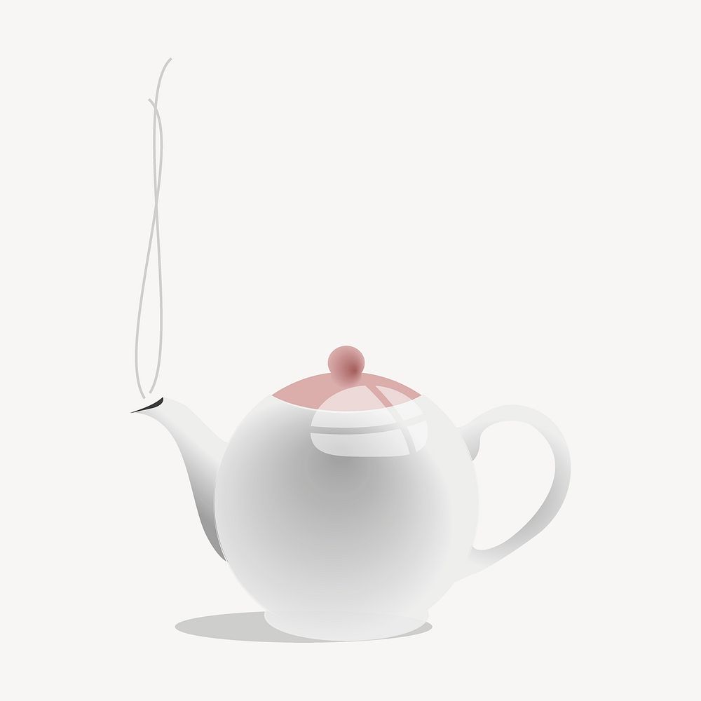 Tea pot clipart, object illustration psd. Free public domain CC0 image.