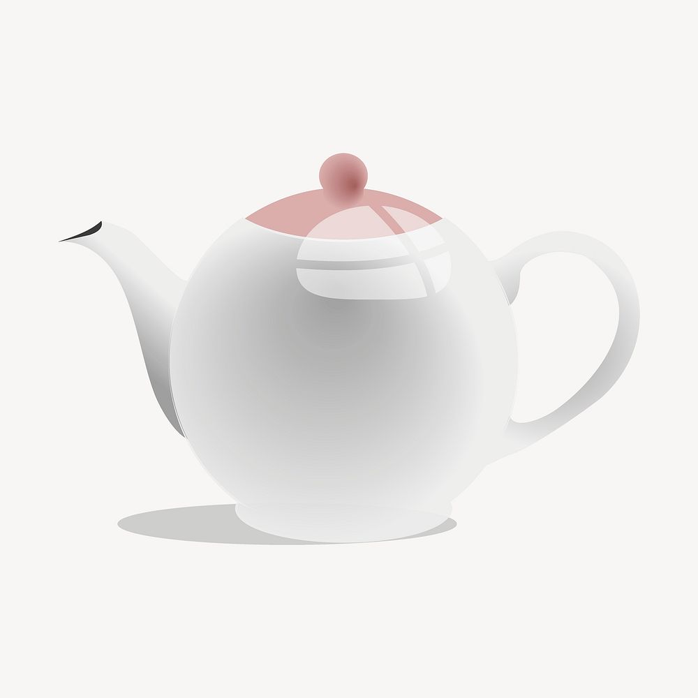 Tea pot clipart, object illustration psd. Free public domain CC0 image.