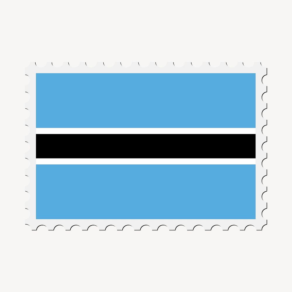 Estonia flag clipart, postage stamp vector. Free public domain CC0 image.