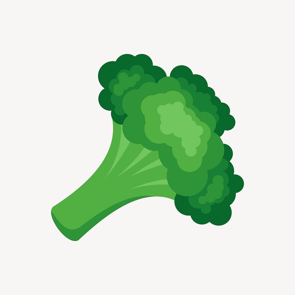 Broccoli clipart, vegetable illustration. Free public domain CC0 image.