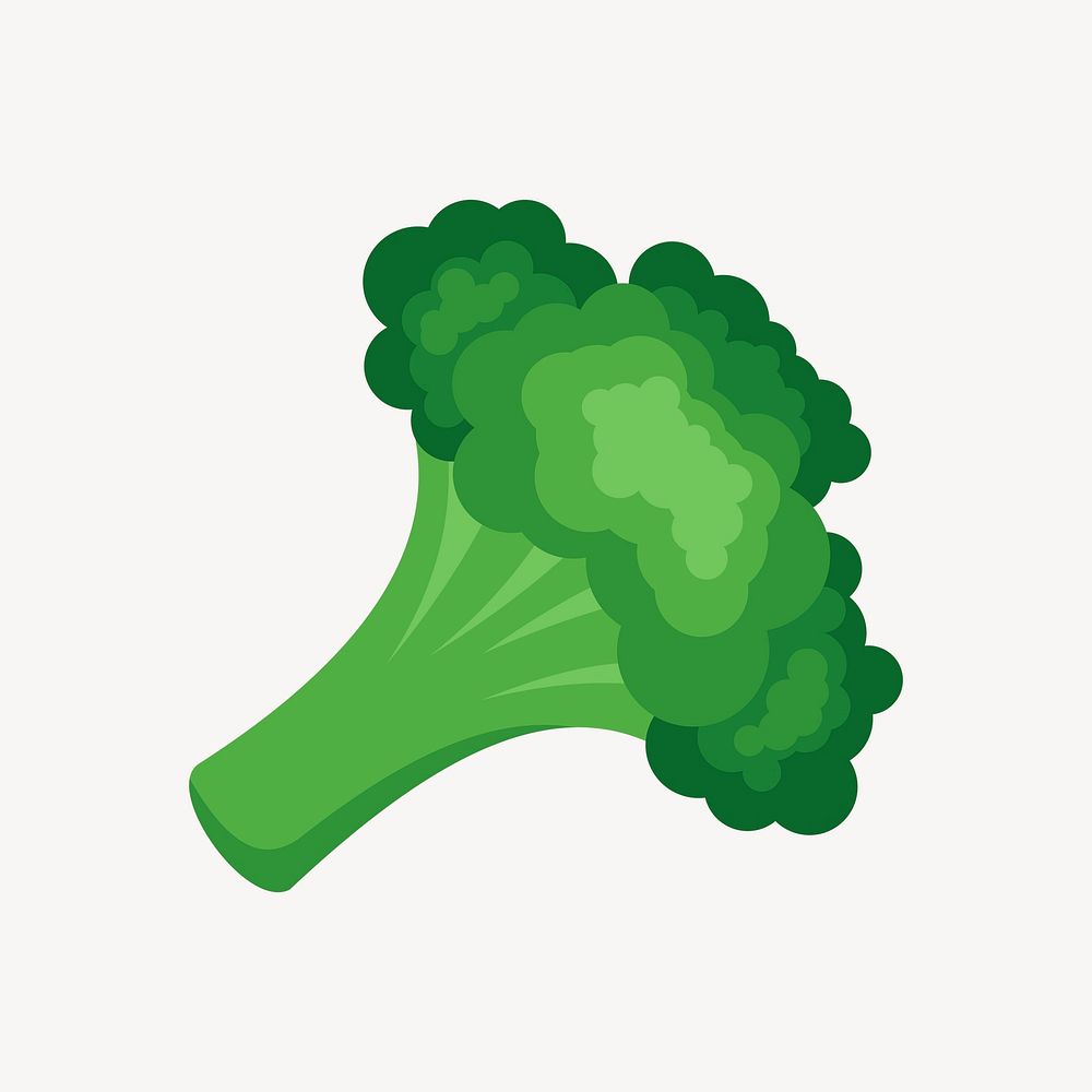Broccoli clipart, vegetable illustration psd. Free public domain CC0 image.