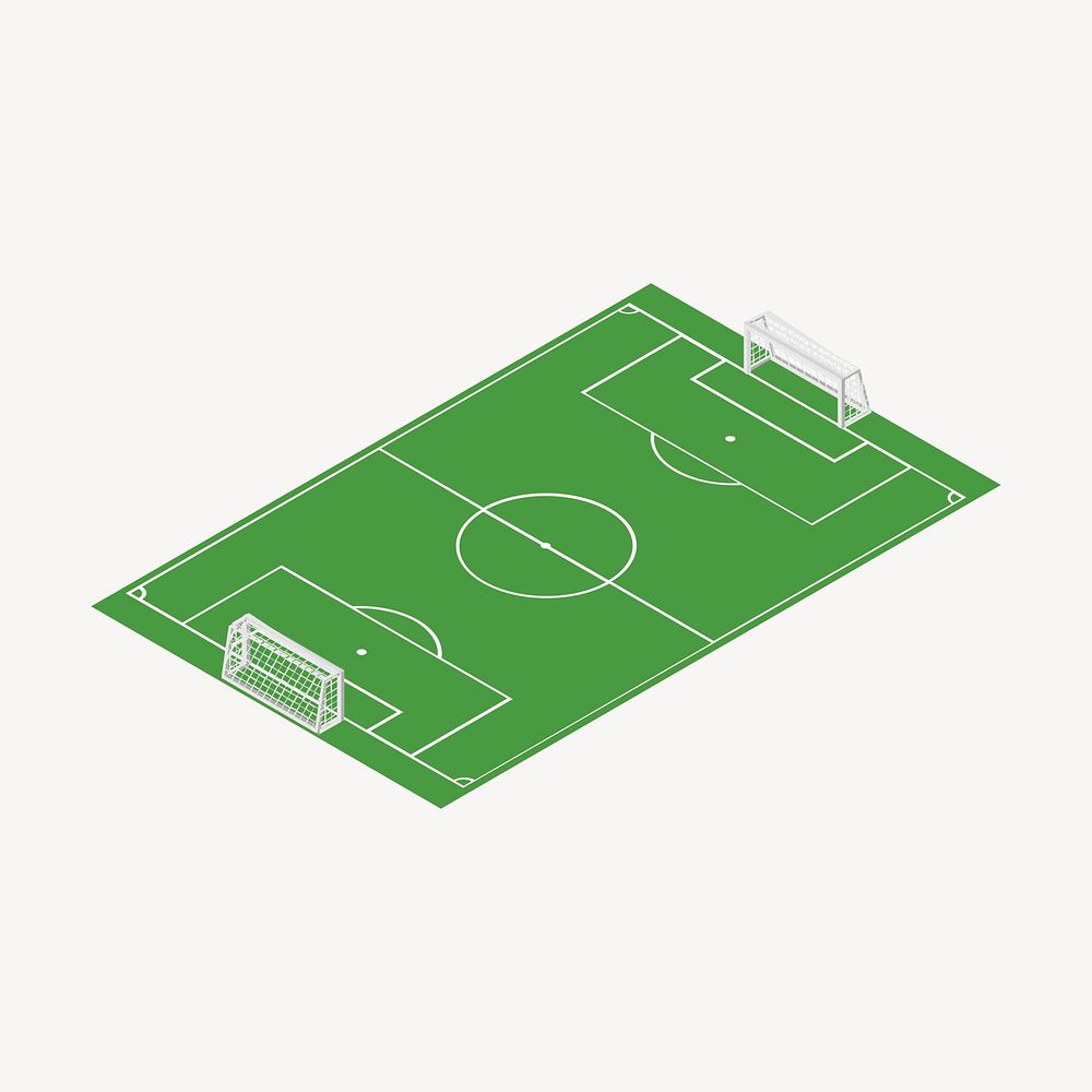 Soccer field clipart, sport illustration vector. Free public domain CC0 image.