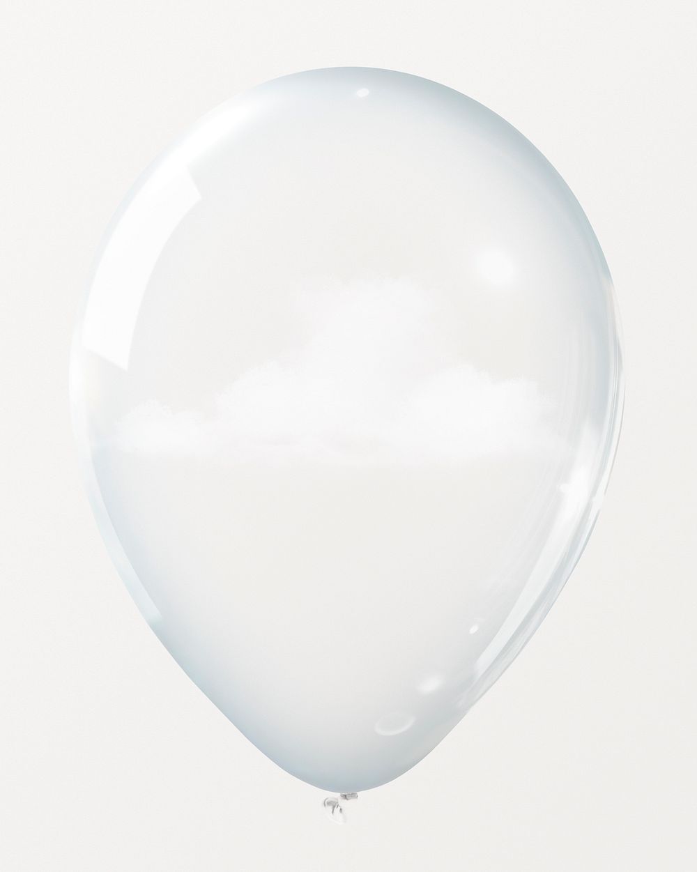 Cloud in clear balloon, climate change