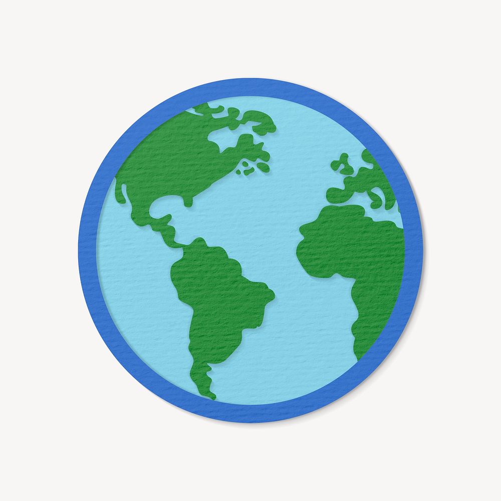 Planet Earth paper craft icon