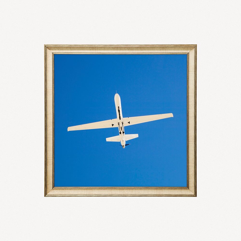 Atmospheric plane framed image