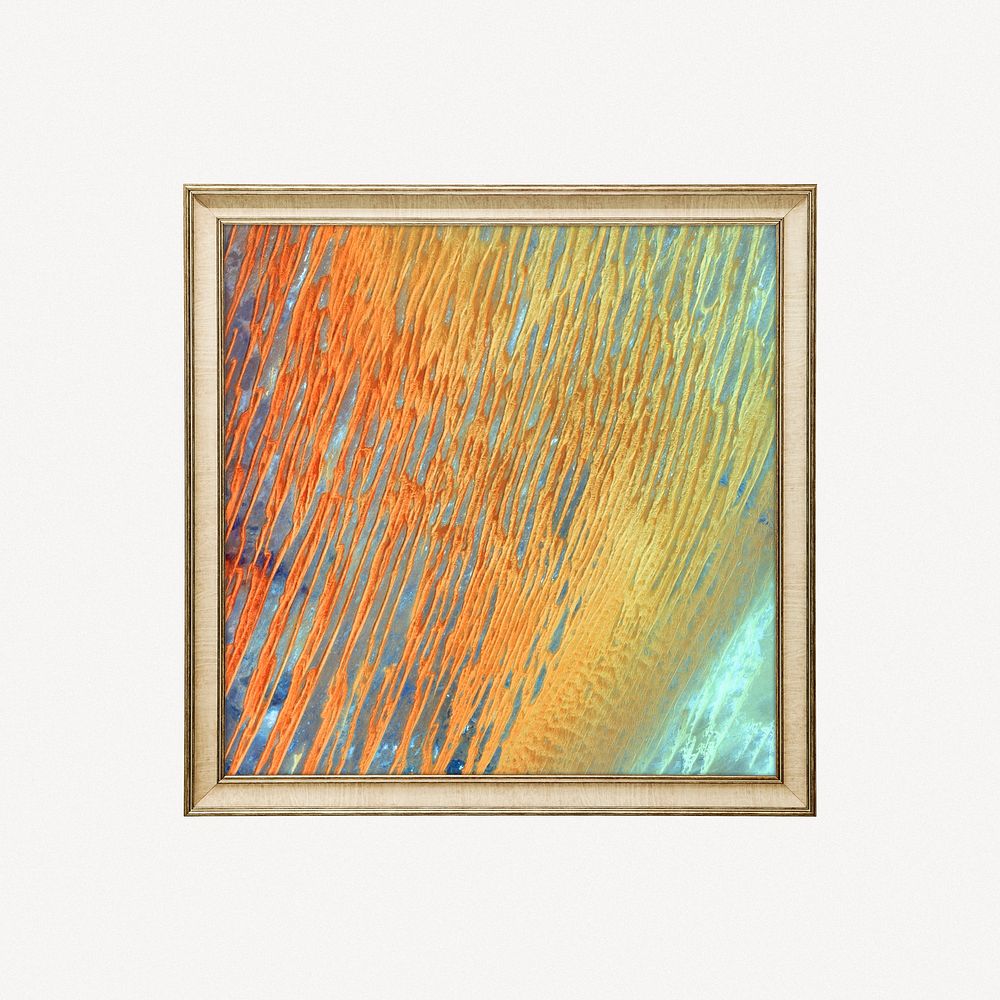 Colorful texture framed image