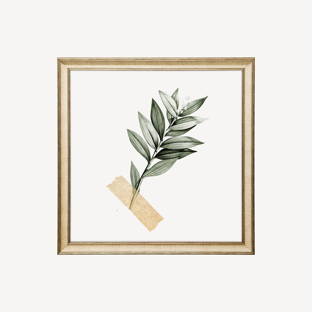 Leaf framed image
