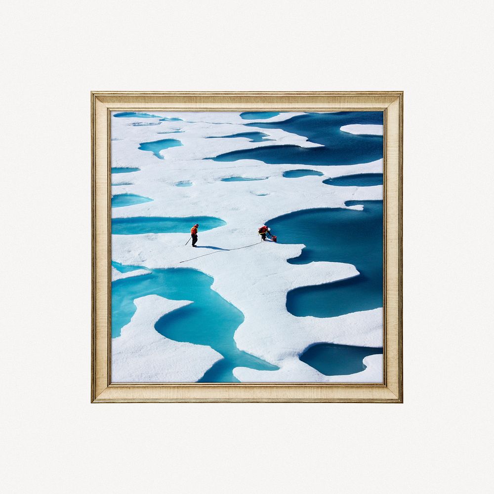 Arctic ocean framed image