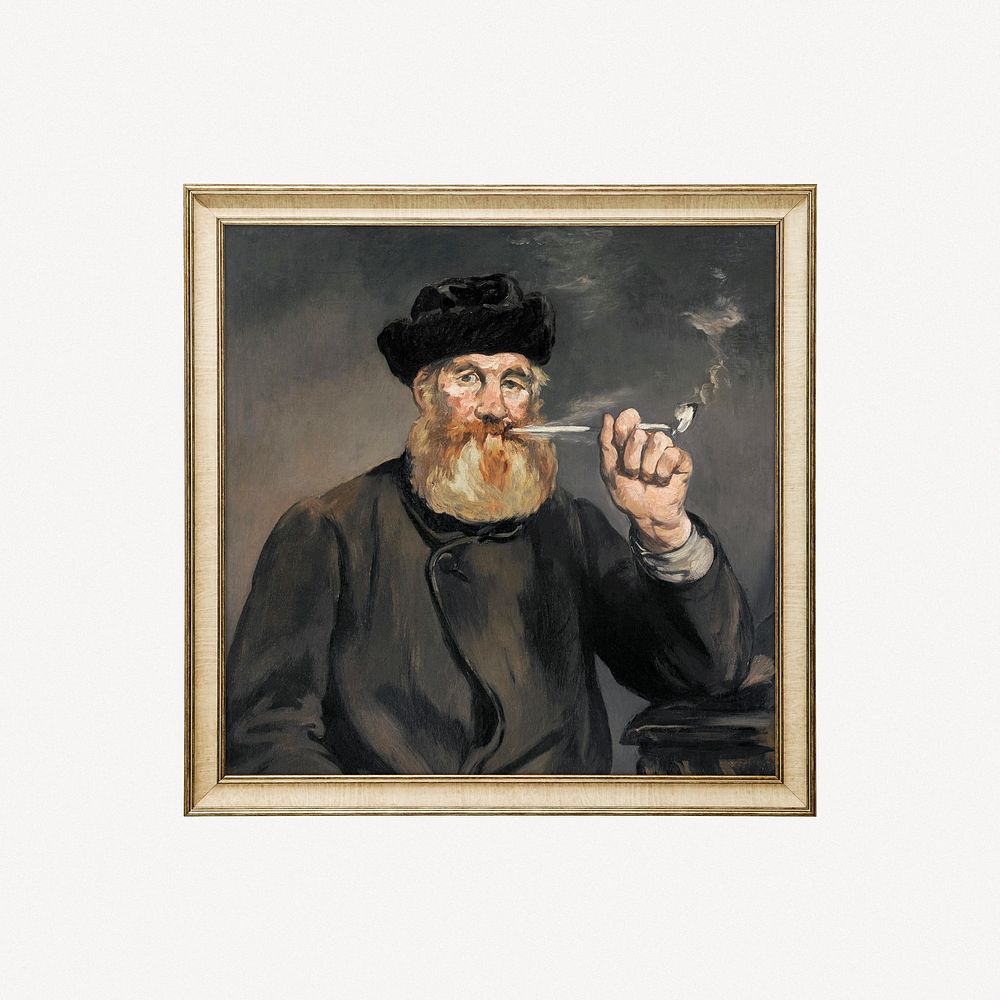 The Smoker, Edouard Monet, framed artwork, remastered by rawpixel